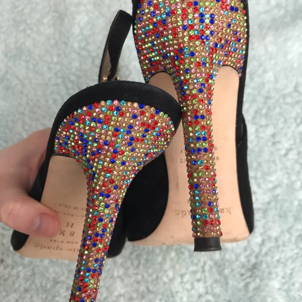 Kate Spade Slingback pumps with jeweled heel